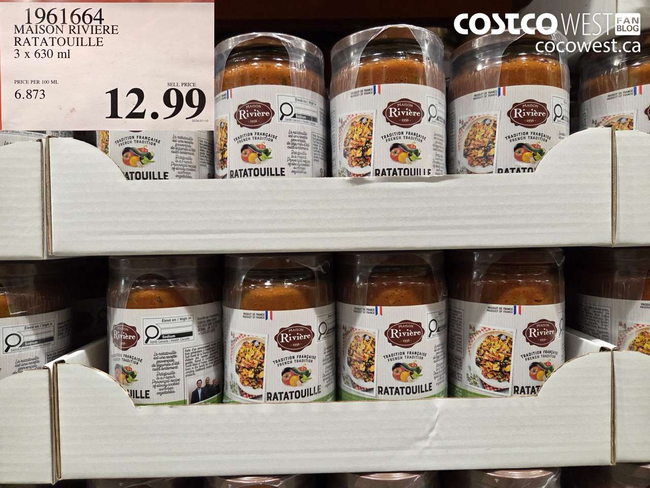1961664 MAISON RIVIERE RATATOUILLE 3 X 630ML $12.99