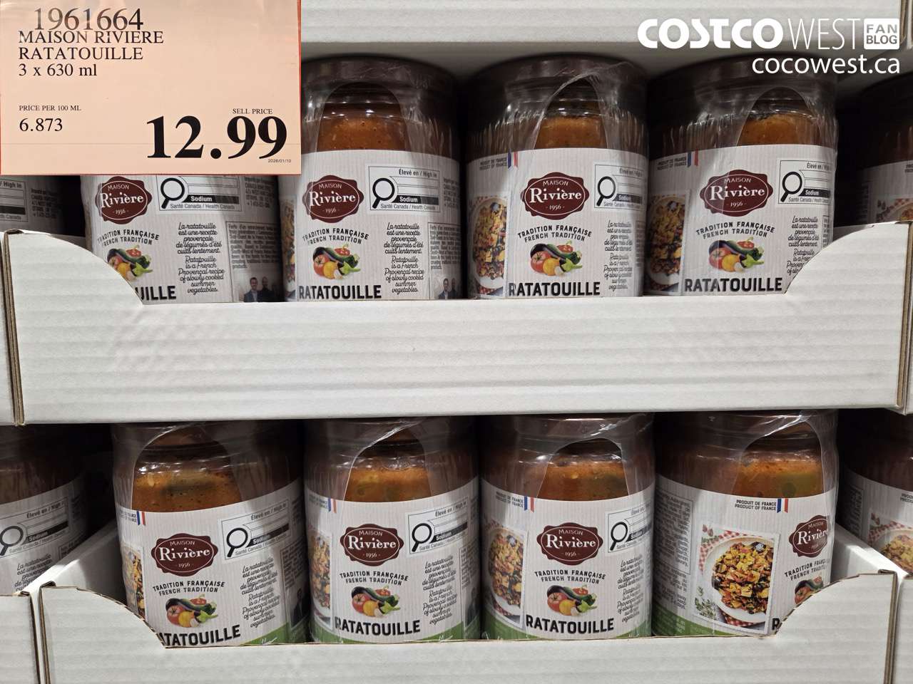 1961664 MAISON RIVIERE RATATOUILLE 3 X 630ML $12.99