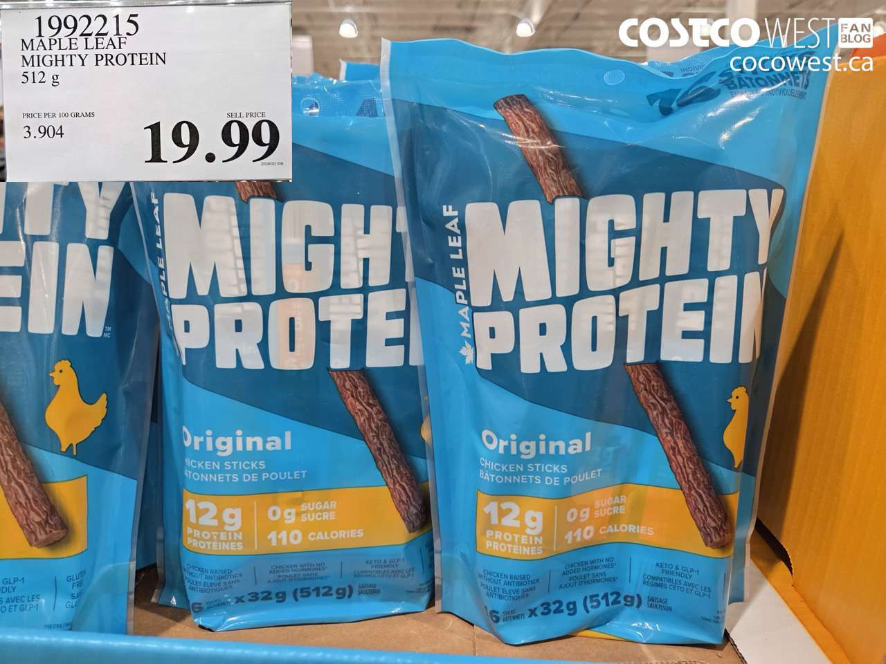 1992215 MAPLE LEAF MIGHTY PROTEIN 412G $19.99