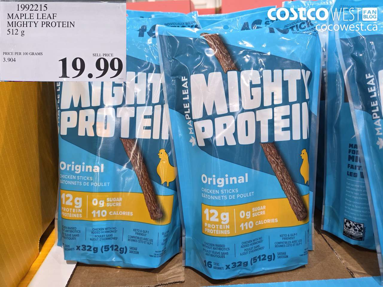 1992215 MAPLE LEAF MIGHTY PROTEIN 512G $19.99