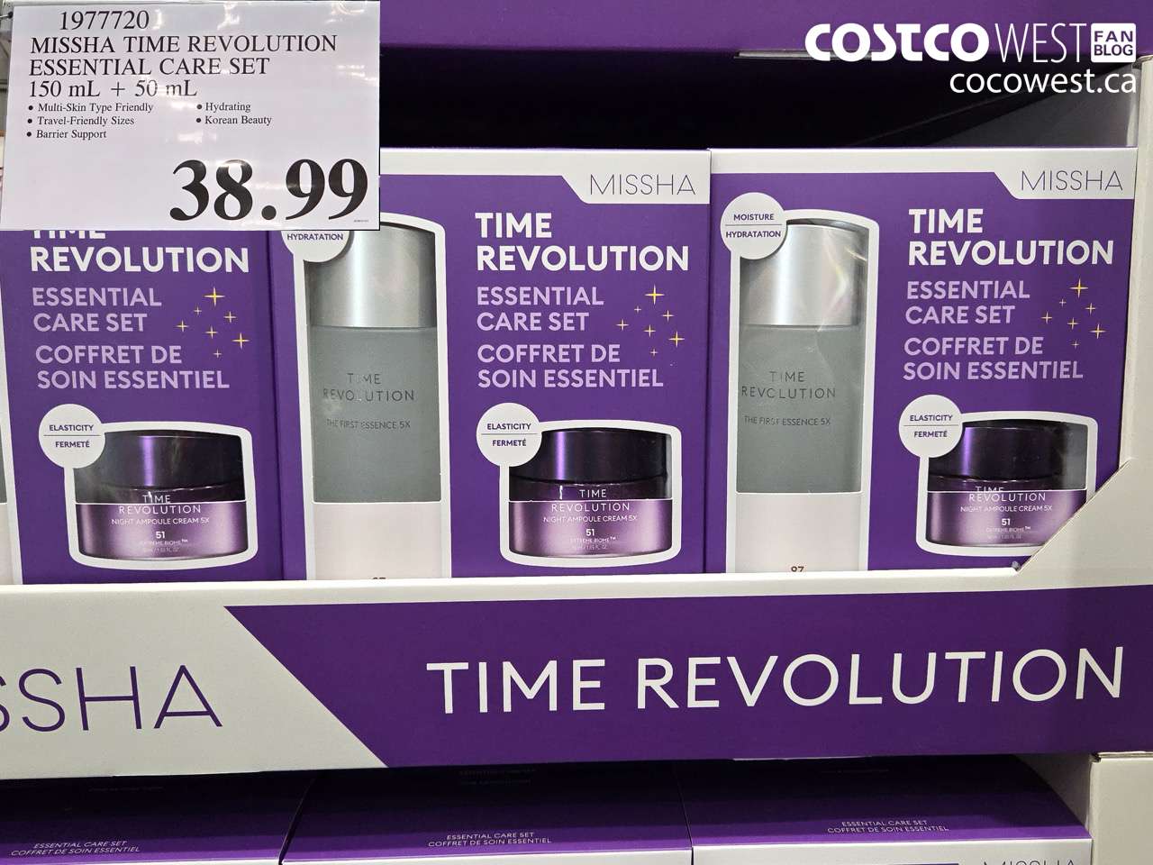 1977720 MISSHA TIME REVOLUTION ESSENTIAL CARE SET 150M + 50ML $38.99