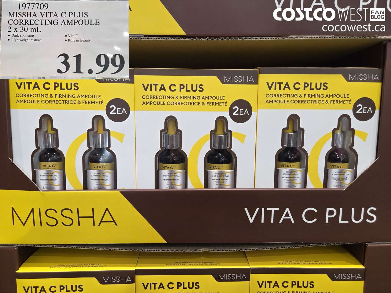 1977709 MISSHA VITA C PLUS CORRECTING AMPOULE 2 X 30ML $31.99