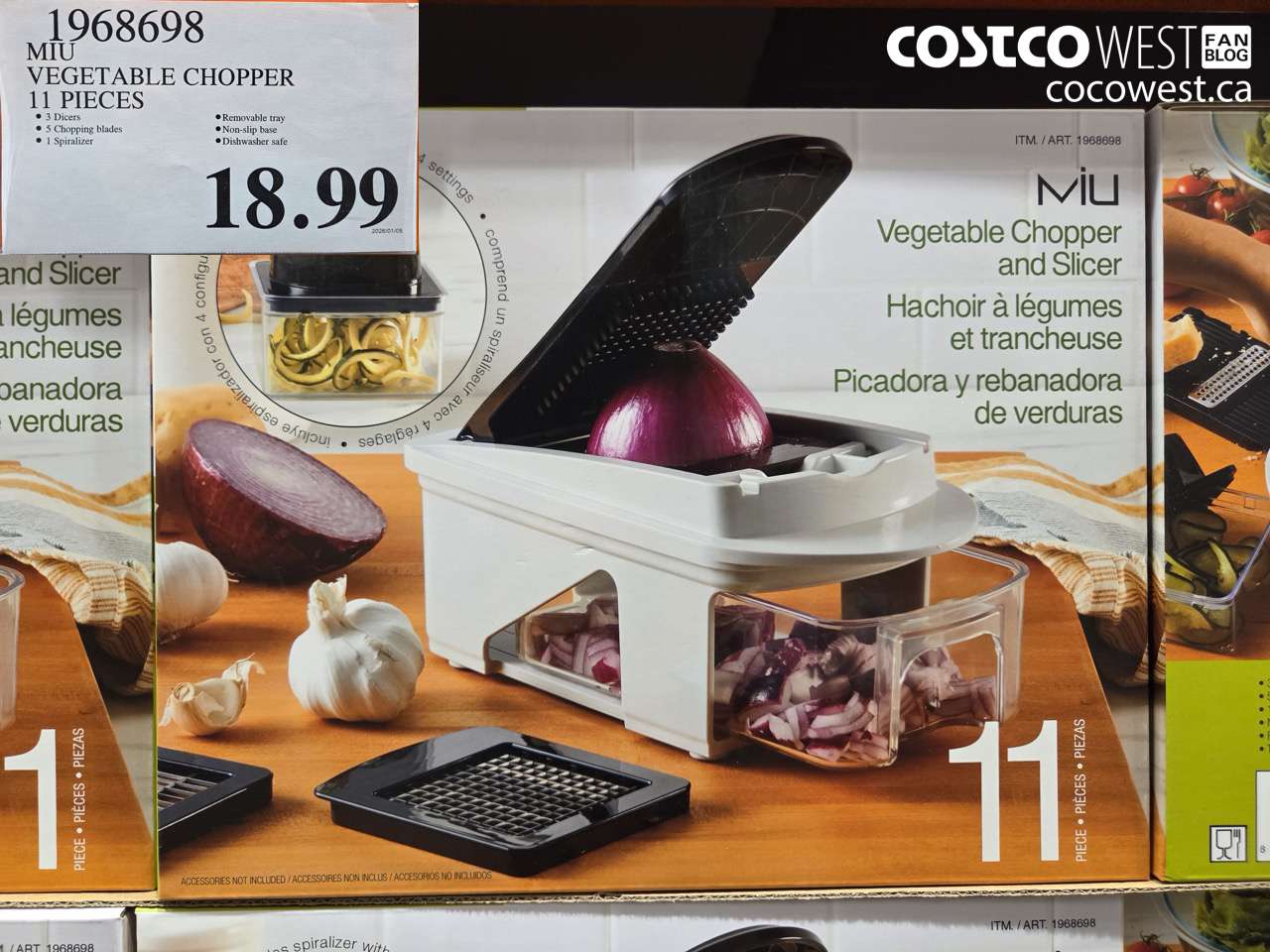 1968698 MIU VEGETABLE CHOPPER 11 PIECES $18.99