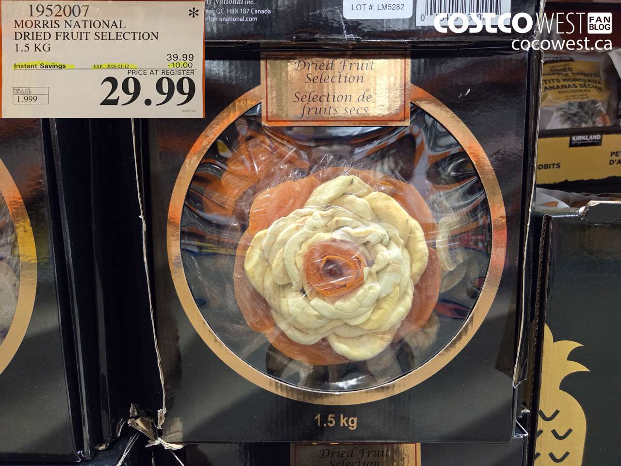 1952007 MORRIS NATIONAL DRIED FRUIT SELECTION 1.5KG ($10.00 INSTANT SAVINGS EXPIRES ON 2026-01-12) $29.99