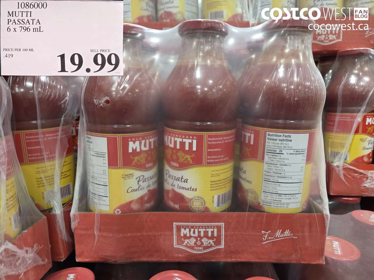 1086000 MUTTI PASSATA 6 X 796ML $19.99