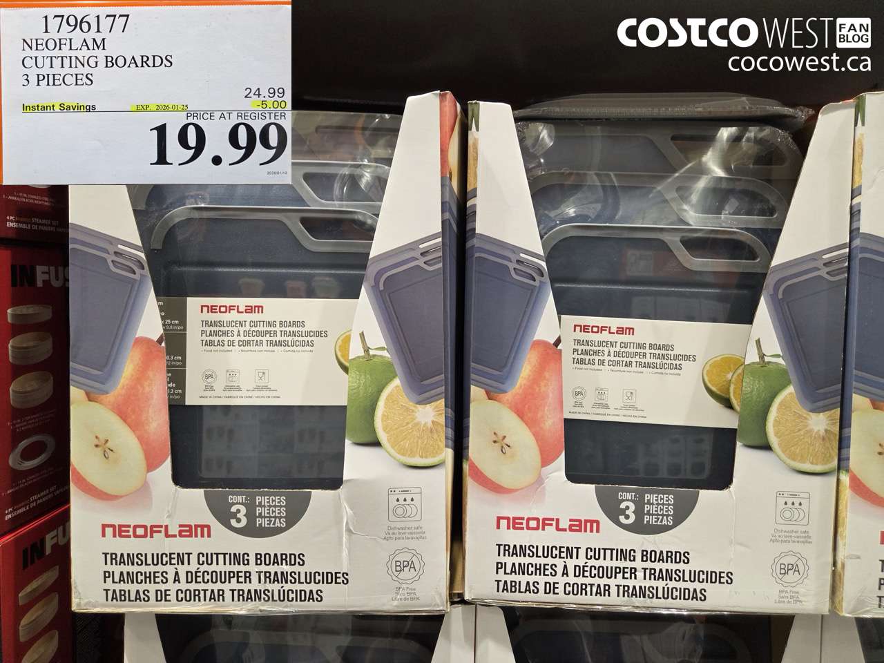1796177 NEOFLAM CUTTING BOARDS 3 PIECES ($5.00 INSTANT SAVINGS EXPIRES ON 2026-01-25) $19.99