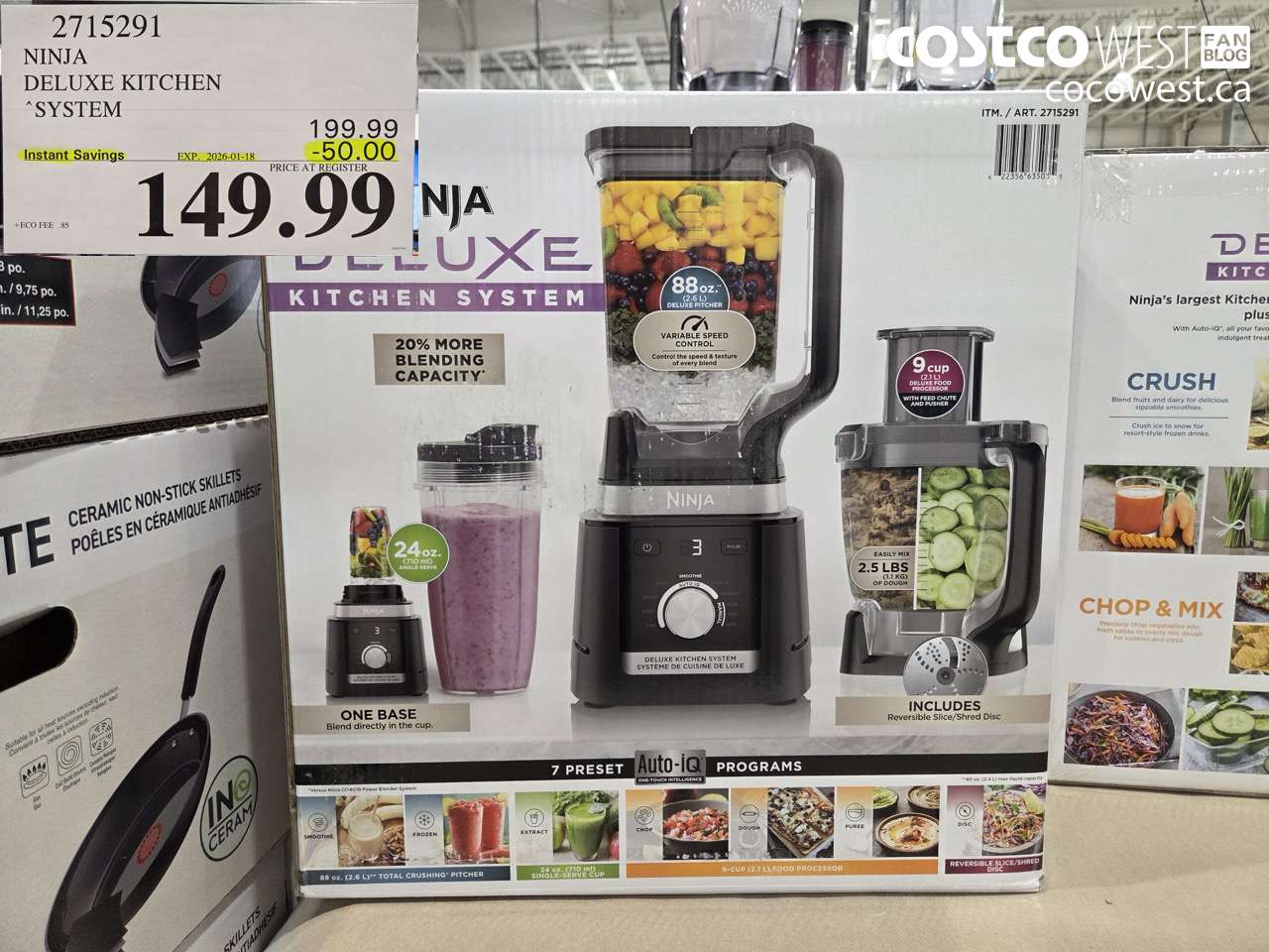 2715291 NINJA KITCHEN SYSTEM DELUXE ($50.00 INSTANT SAVINGS EXPIRES ON 2026-01-18) $149.99