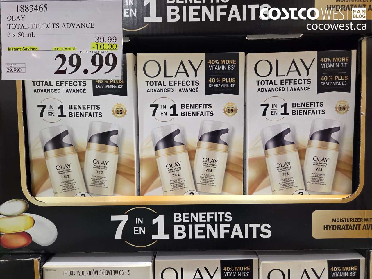 1883465 OLAY TOTAL EFFECTS ADV 2 X 50ML ($10.00 INSTANT SAVINGS EXPIRES ON 2026-01-18) $29.99