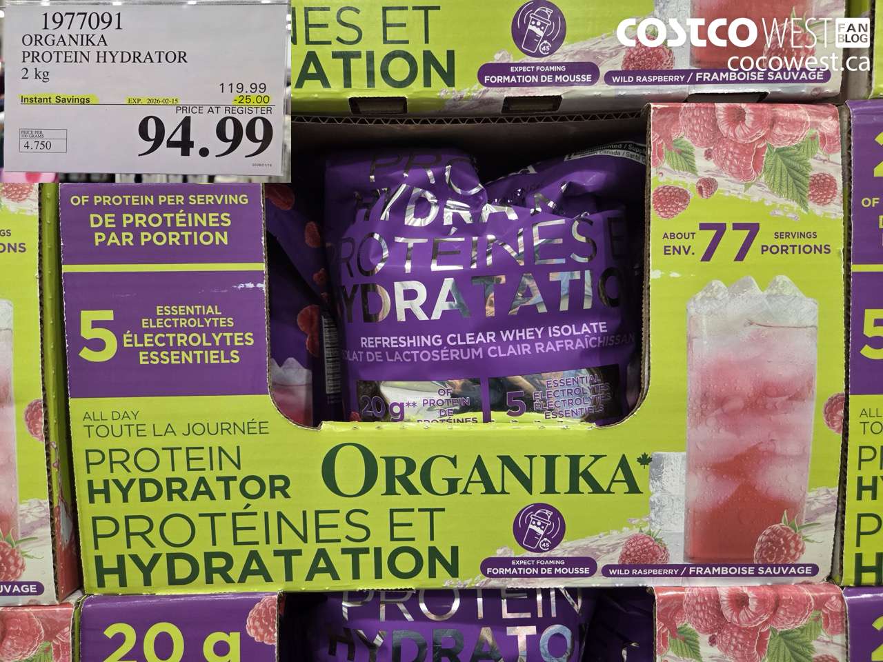 1977091 ORGANIKA PROTEIN HYDRATOR 2 KG ($25.00 INSTANT SAVINGS EXPIRES ON 2026-02-15) $94.99