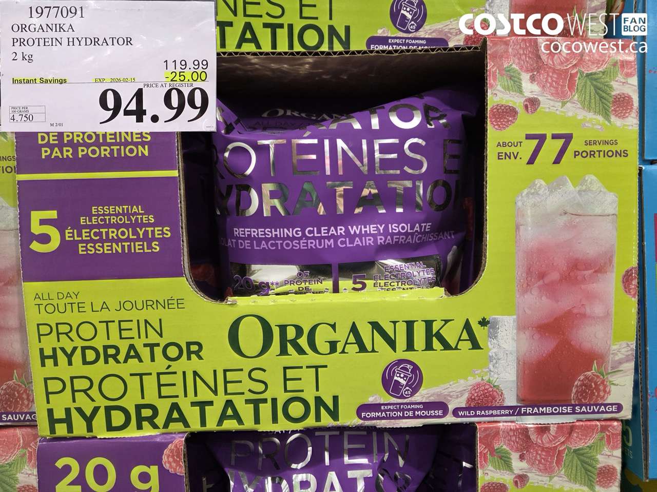 1977091 ORGANIKA PROTEIN HYDRATOR 2 KG ($25.00 INSTANT SAVINGS EXPIRES ON 2026-02-15) $94.99