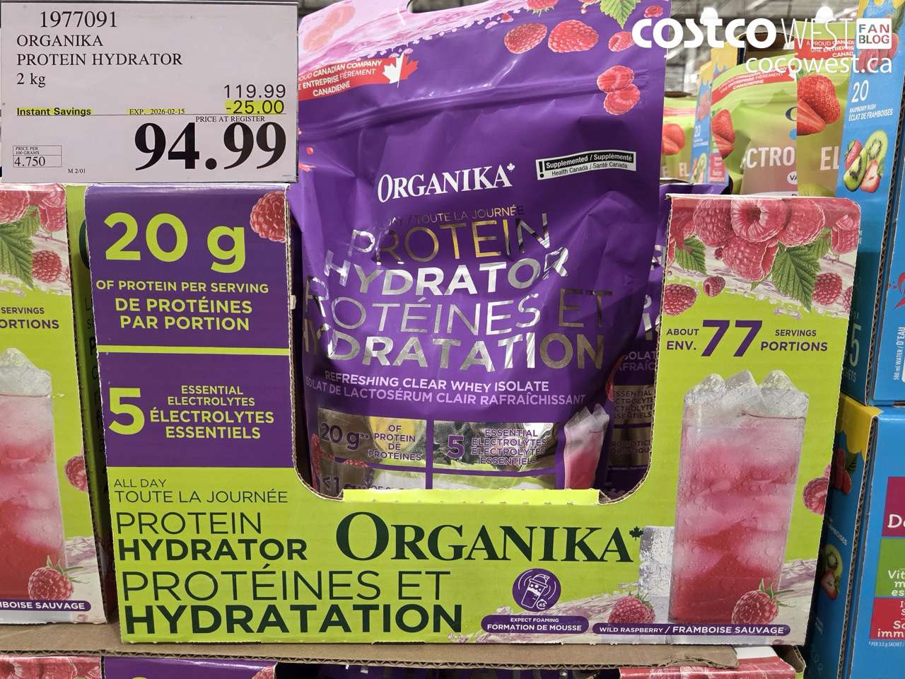 1977091 ORGANIKA PROTEIN HYDRATOR 2 KG ($25.00 INSTANT SAVINGS EXPIRES ON 2026-02-15) $94.99
