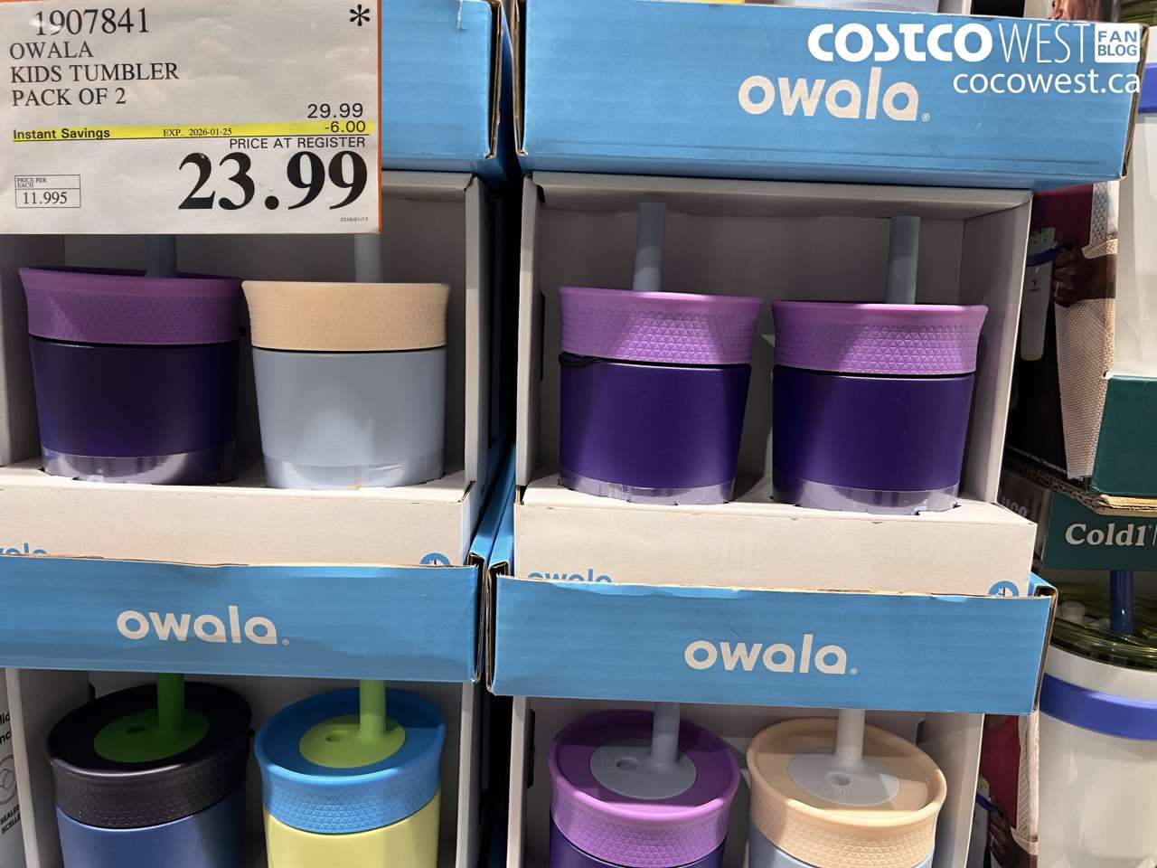 1907841 OWALA KIDS TUMBLER PACK OF 2 ($6.00 INSTANT SAVINGS EXPIRES ON 2026-01-25) $23.99