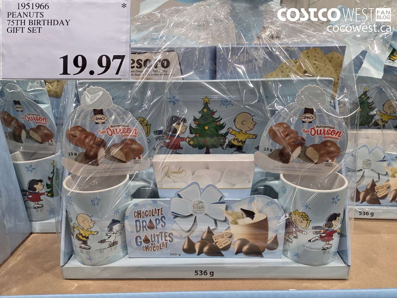 1951966 PEANUTS 75TH BIRTHDAY GIFT SET $19.97