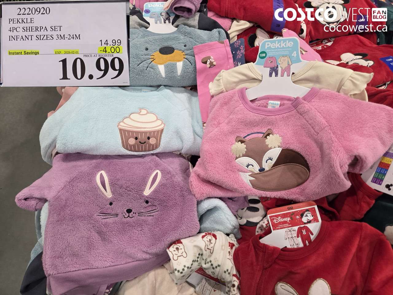 2220920 PEKKLE 4PC SHERPA SET INFANT SIZES 3M-24M ($4.00 INSTANT SAVINGS EXPIRES ON 2026-02-01) $10.99