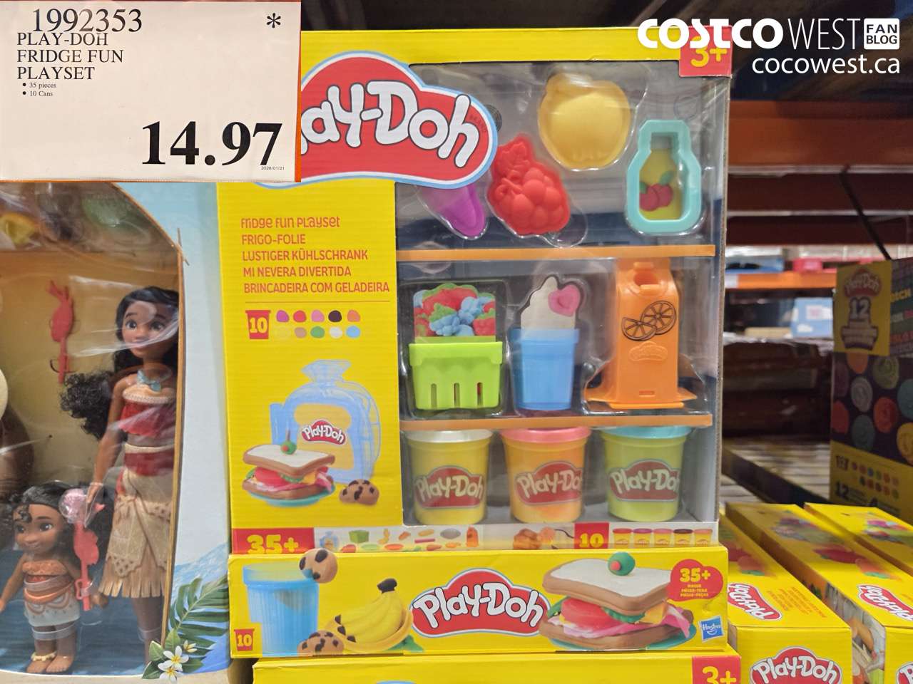 1992353 PLAY-DOH FRIDGE FUN PLAYSET $14.97