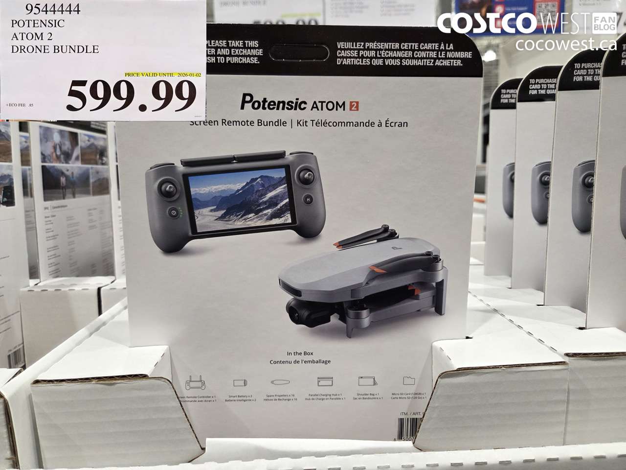 9544444 POTENSIC ATOM 2 DRONE BUNDLE (EXPIRES ON 2026-01-02) $599.99