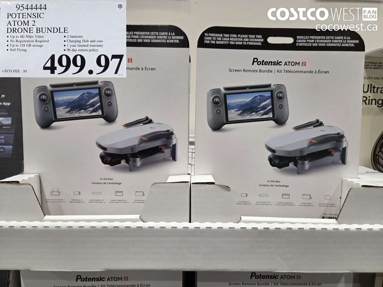 9544444 POTENSIC ATOM 2 DRONE BUNDLE $499.97