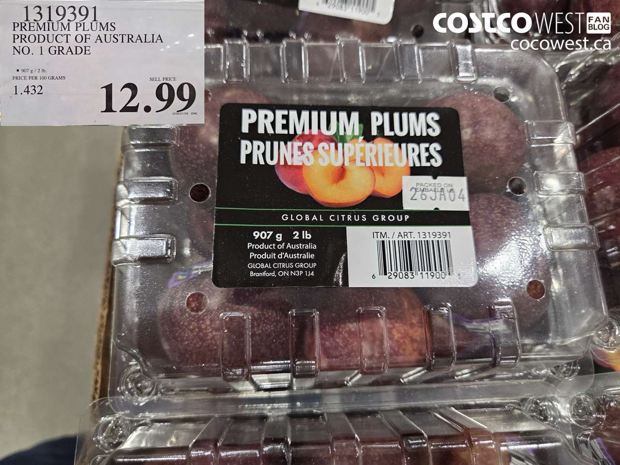 1319391 PREMIUM PLUMS PRODUCT OF AUSTRALIA NO. 1 GRADE  $12.99