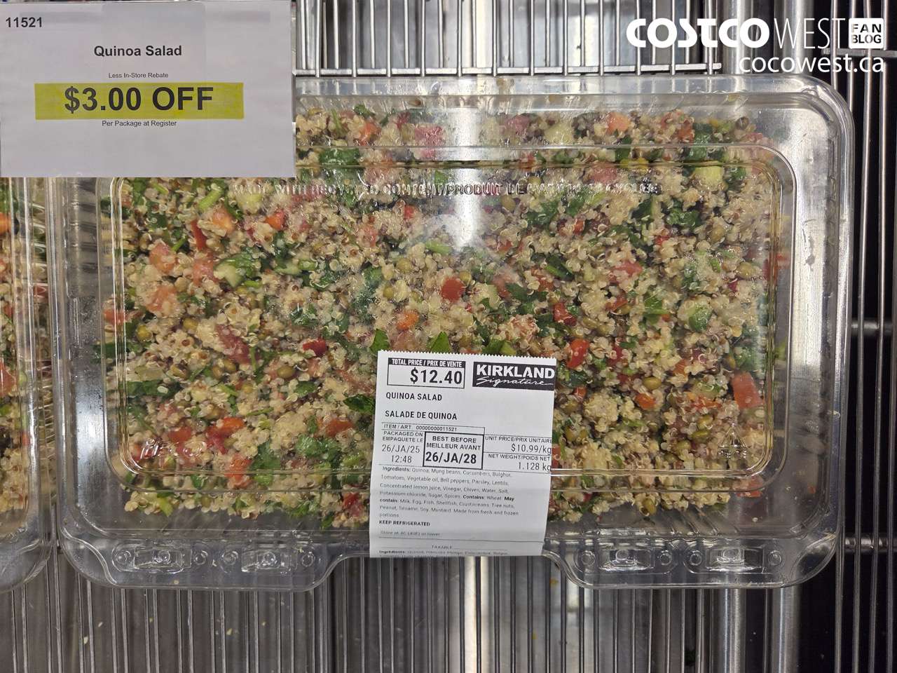 11521 QUINOA SALAD ($3.00 INSTANT SAVINGS)