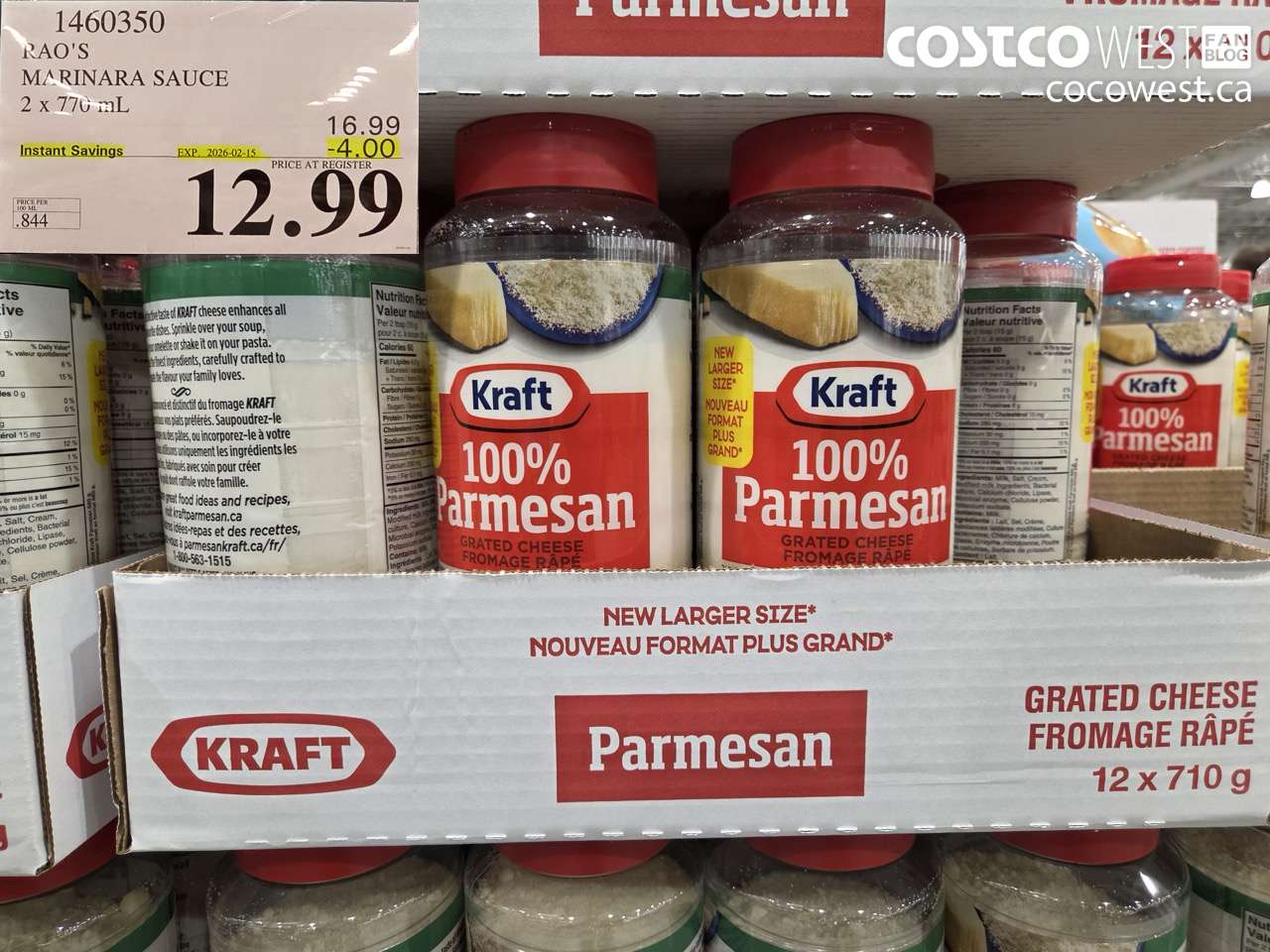 1460350 RAO'S MARINARA SAUCE 2 x 770mL ($4.00 INSTANT SAVINGS EXPIRES ON 2026-02-15) $12.99