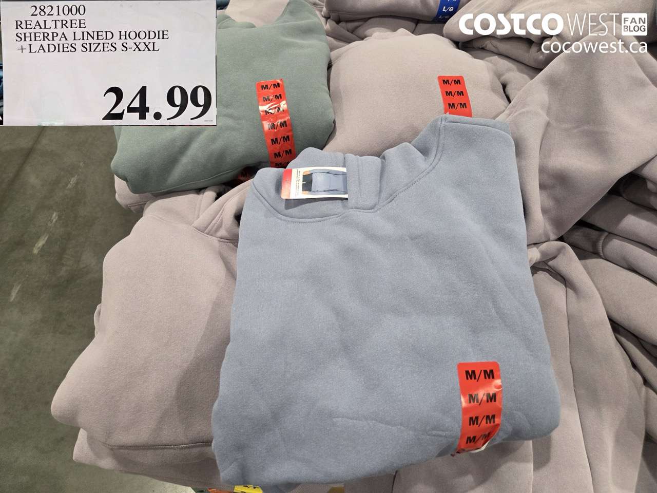 2821000 REALTREE SHERPA LINED HOODIE LADIES SIZES S-XXL $24.99