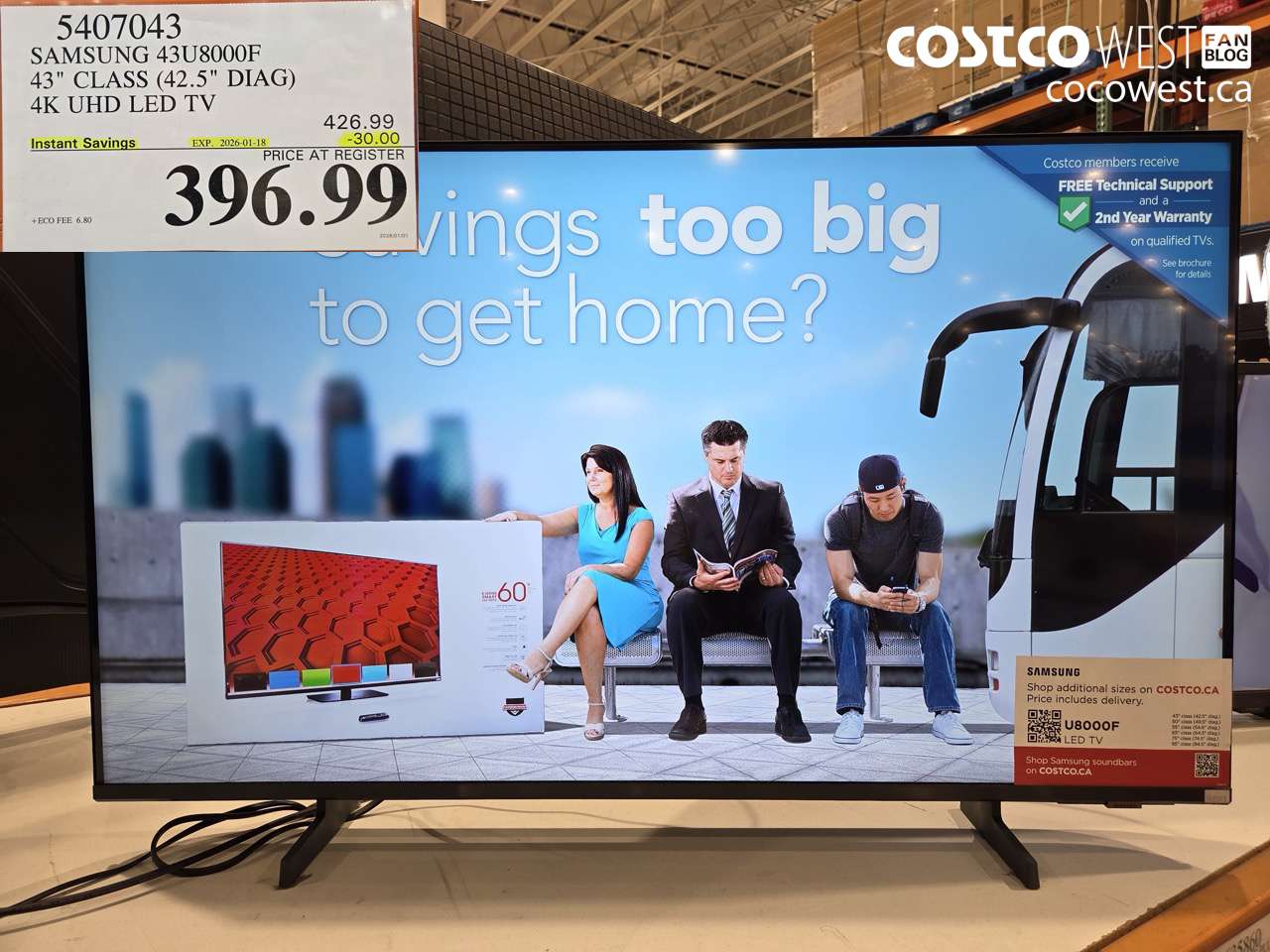 5407043 SAMSUNG 43U8000F 43