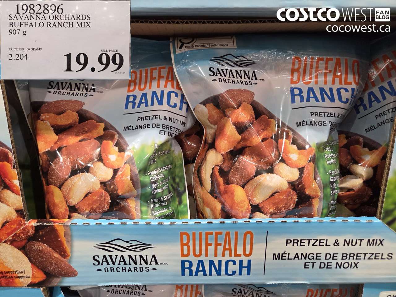 1982896 SAVANNA ORCHARDS BUFFALO RANCH MIX 907G $19.99