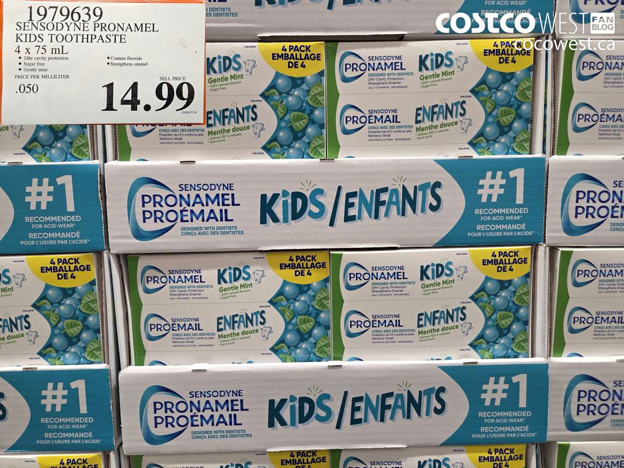 1979639 SENSODYNE PRONAMEL KIDS TOOTHPASTE 4 X 75ML $14.99