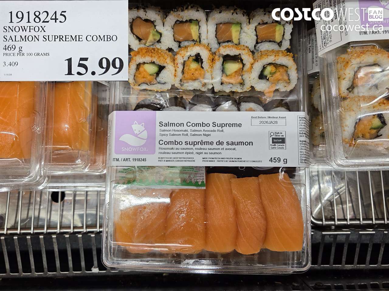 1918245 SNOWFOX SALMON SUPREME COMBO 469G $15.99