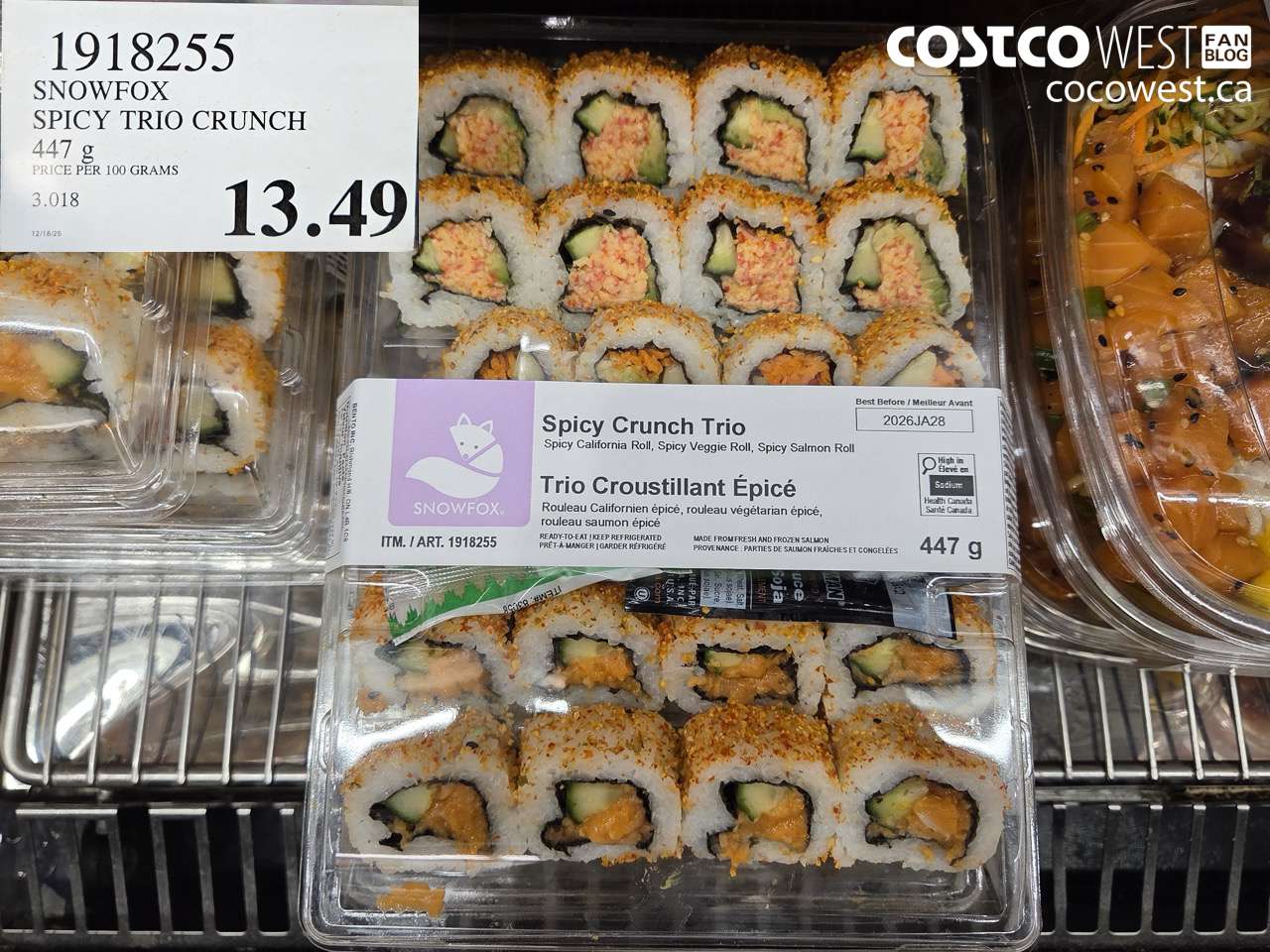 1918255 SNOWFOX SPICY TRIO RUNCH 447G $13.49