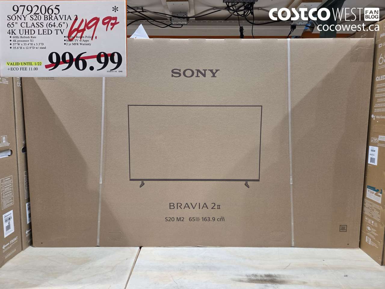9792065 SONY S20 BRAVIA 2 65