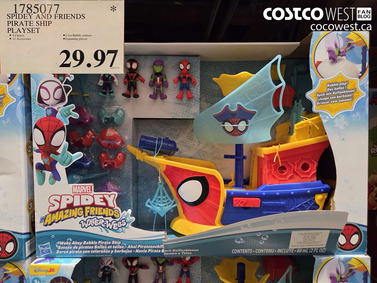 1785077 SPIDEY AND FRIENDS PIRATE SHIP PLAYSET $29.97