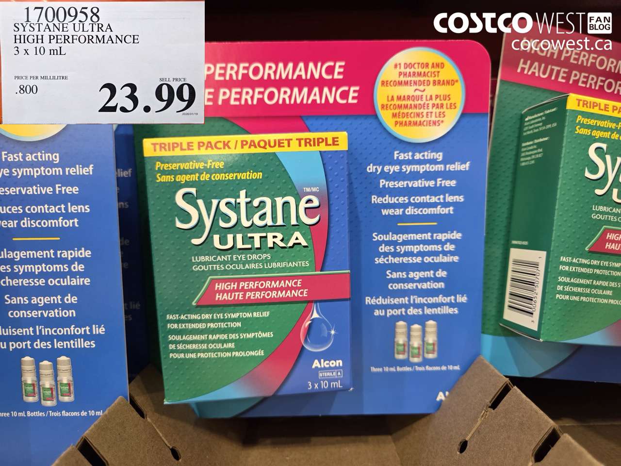1700958 SYSTANE ULTRA PRESERVATIVE FREE 3 X 10 ML $23.99