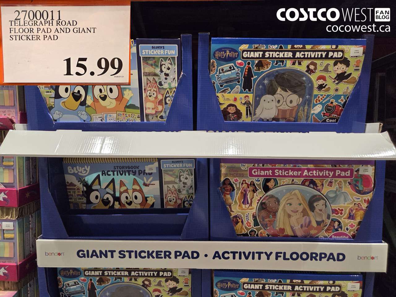 2700011 TELEGRAPH ROAD FLOOR PAD AND GIANT STICKER PAD $15.99