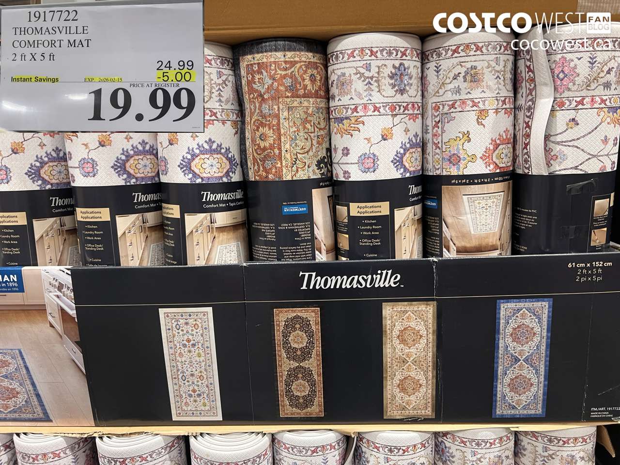 1917722 THOMASVILLE COMFORT MAT 2FT X 5FT ($5.00 INSTANT SAVINGS EXPIRES ON 2026-02-15) $19.99