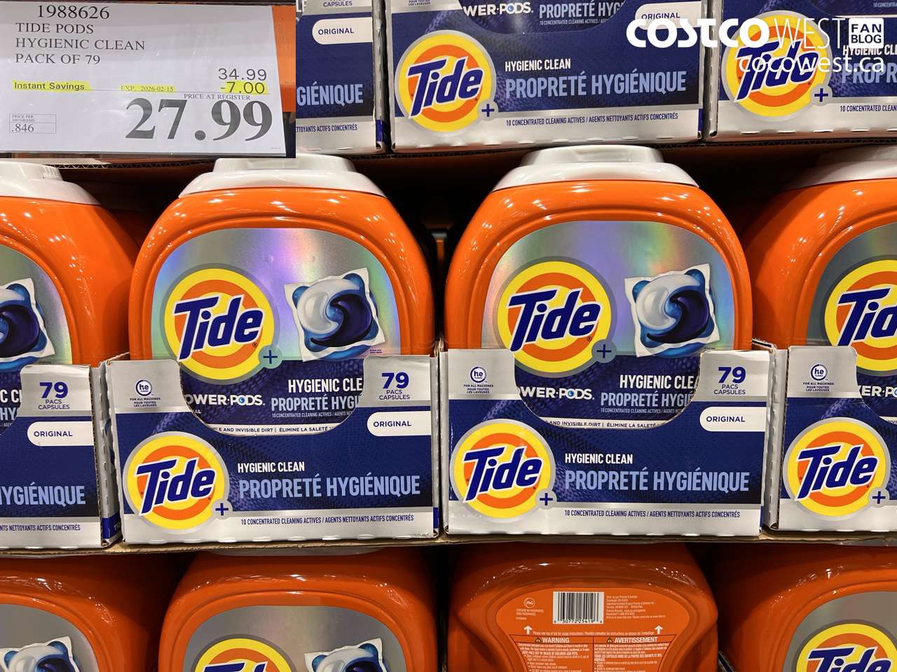 1988626 TIDE PODS HYGIENIC CLEAN PACK OF 79 ($7.00 INSTANT SAVINGS EXPIRES ON 2026-02-15) $27.99