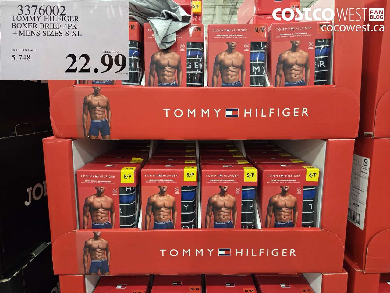 3376002 TOMMY HILFIGER BOXER BRIEF 4PK MENS SIZES S-XL $22.99