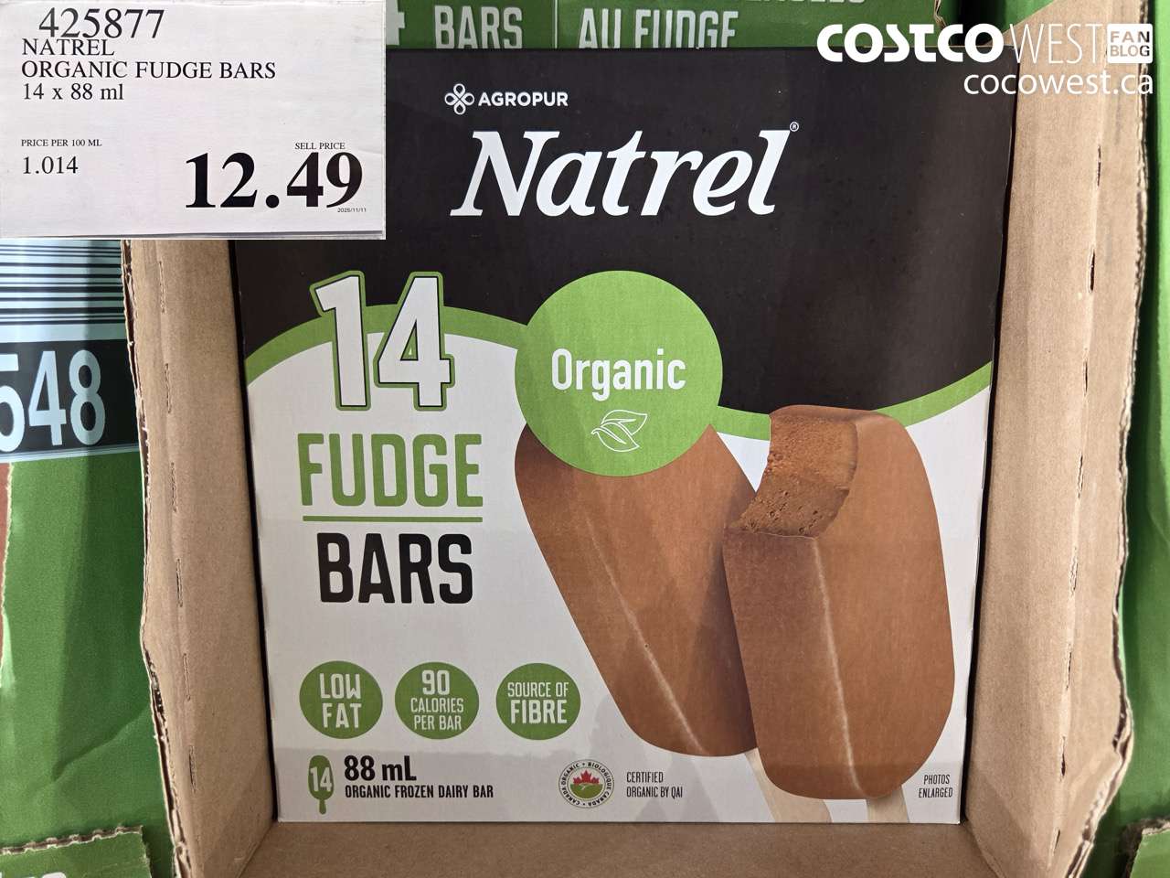 425877 TRADITIONS ORGANIC FUDGE BARS 14 COUNT $12.49