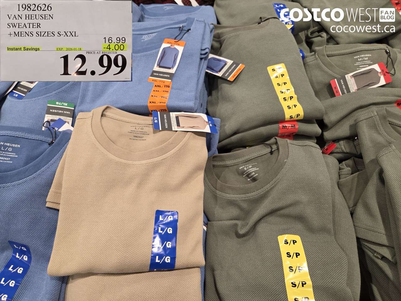 1982626 VAN HEUSEN SWEATER MENS SIZES S-XXL ($4.00 INSTANT SAVINGS EXPIRES ON 2026-01-18) $12.99