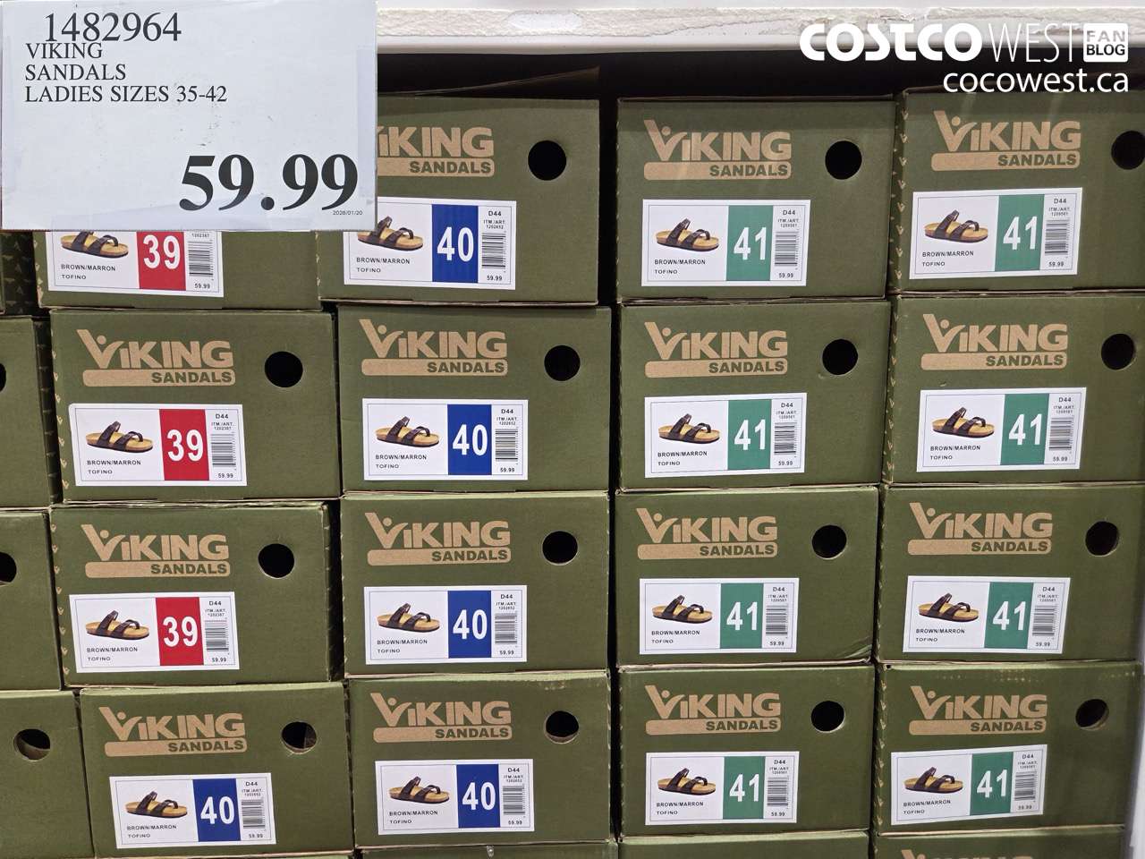 1482964 VIKING SANDALS LADIES SIZES 35-42 $59.99