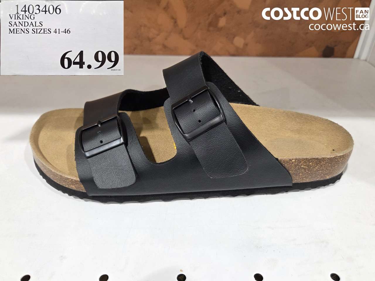 1403406 VIKING SANDALS MENS SIZES 41-46 $64.99