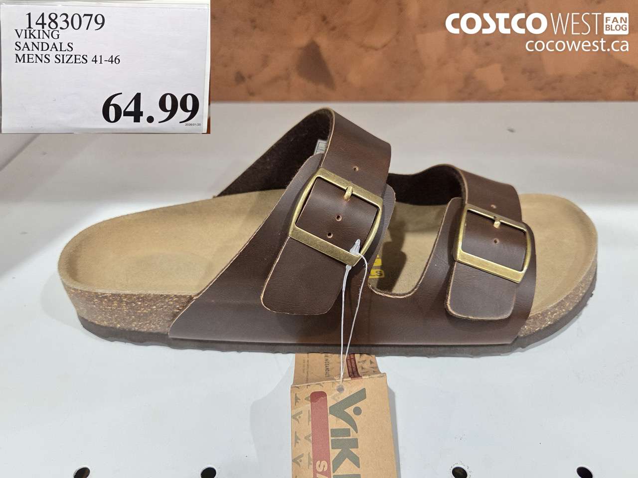 1483079 VIKING SANDALS MENS SIZES 41-46 $64.99