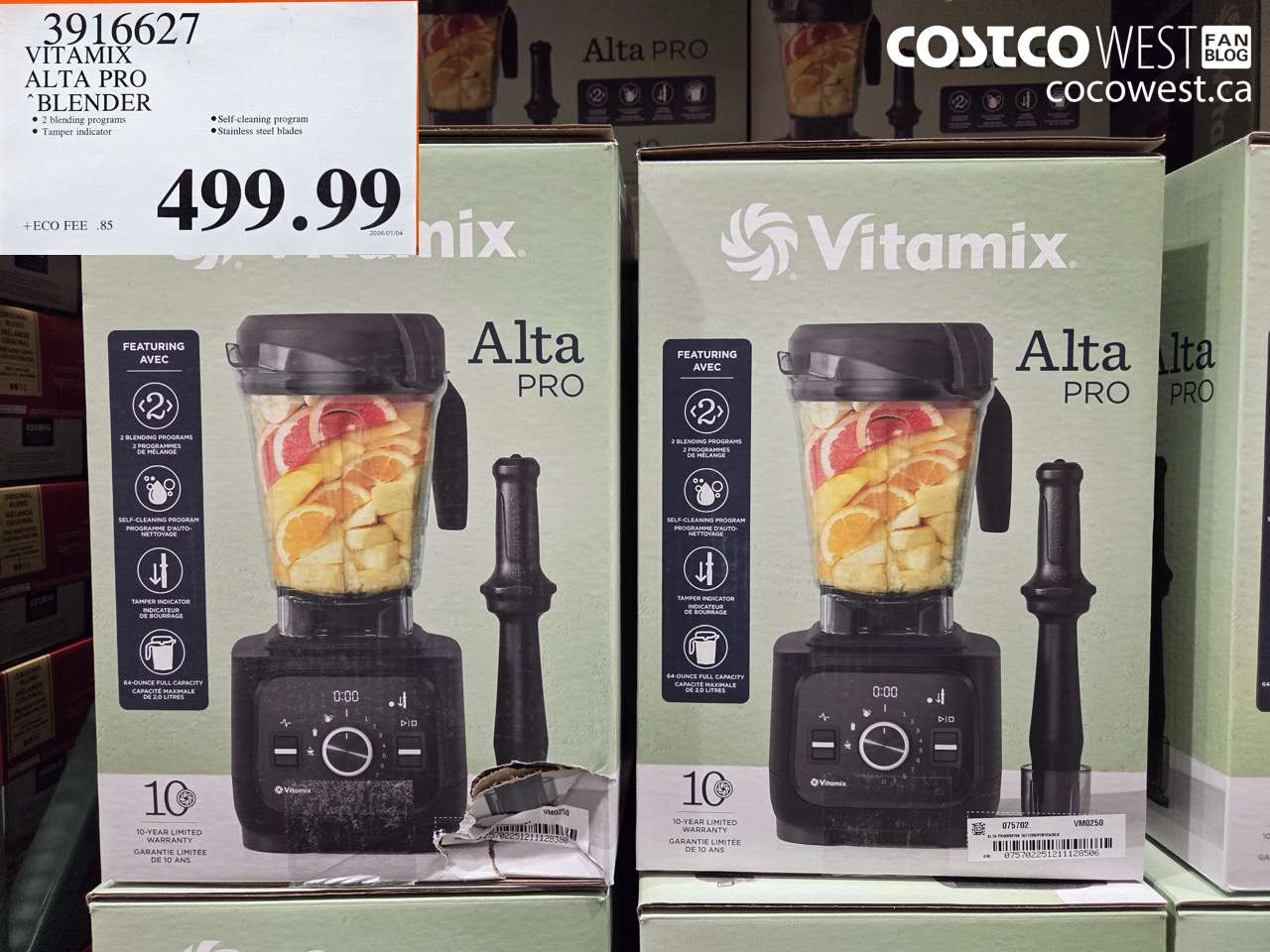 3916627 VITAMIX ALTA PRO BLENDER 2 L (64 OZ) $499.99