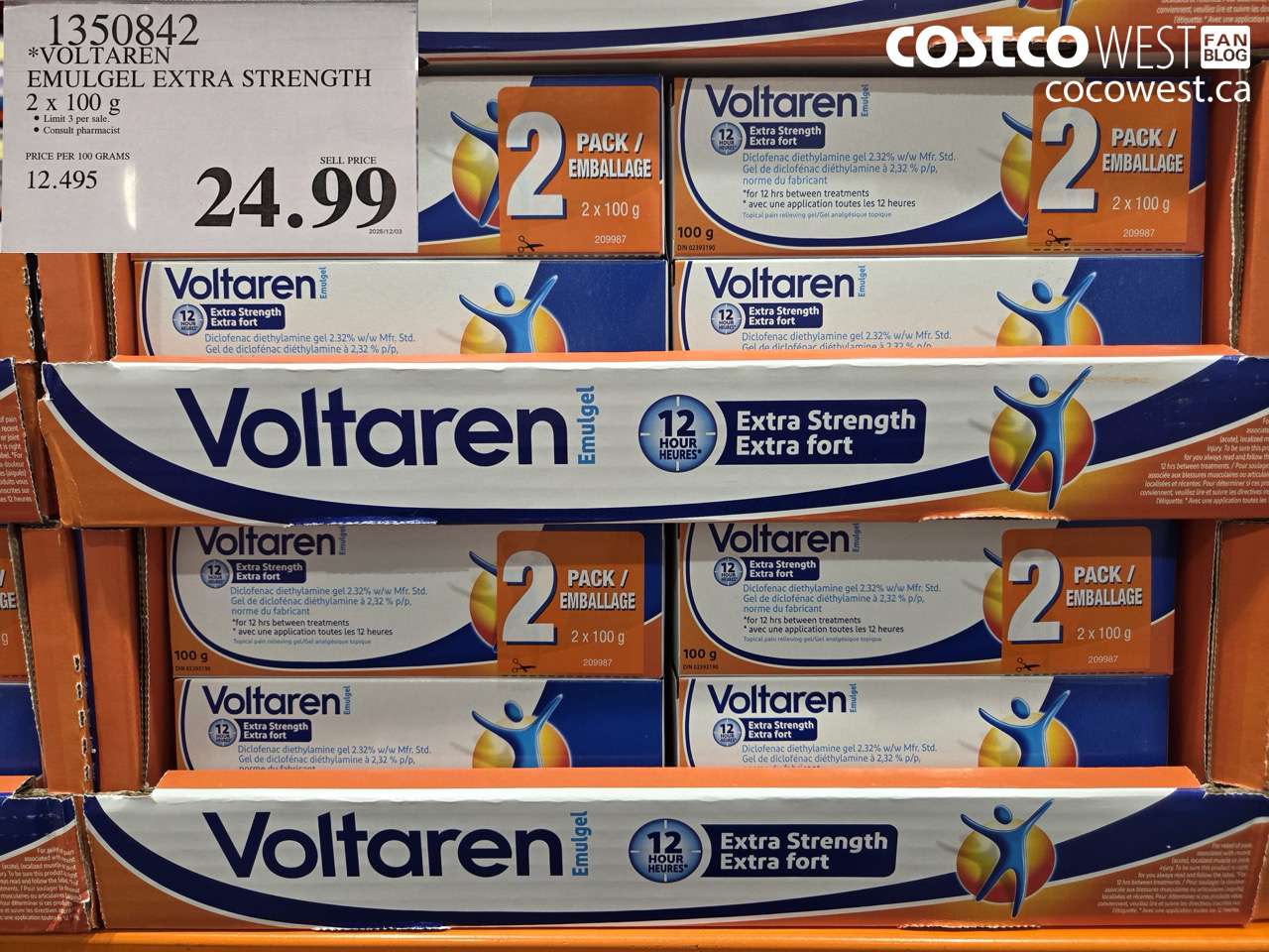 1350842 VOLTAREN EMUGEL ES 2 X 100 G $24.99