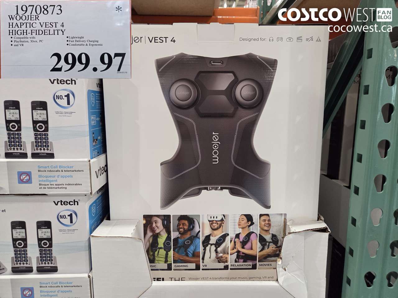 1970873 WOOJER HAPTIC VEST 4 HIGH-FIDELITY $299.97