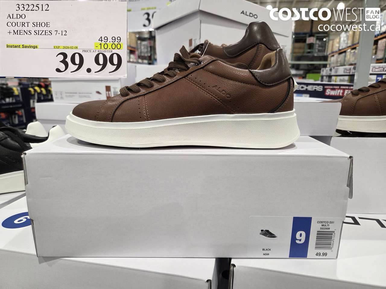 3322512 ALDO COURT SHOE + MENS SIZES 7-12 ($10.00 INSTANT SAVINGS EXPIRES ON 2026-02-08) $39.99