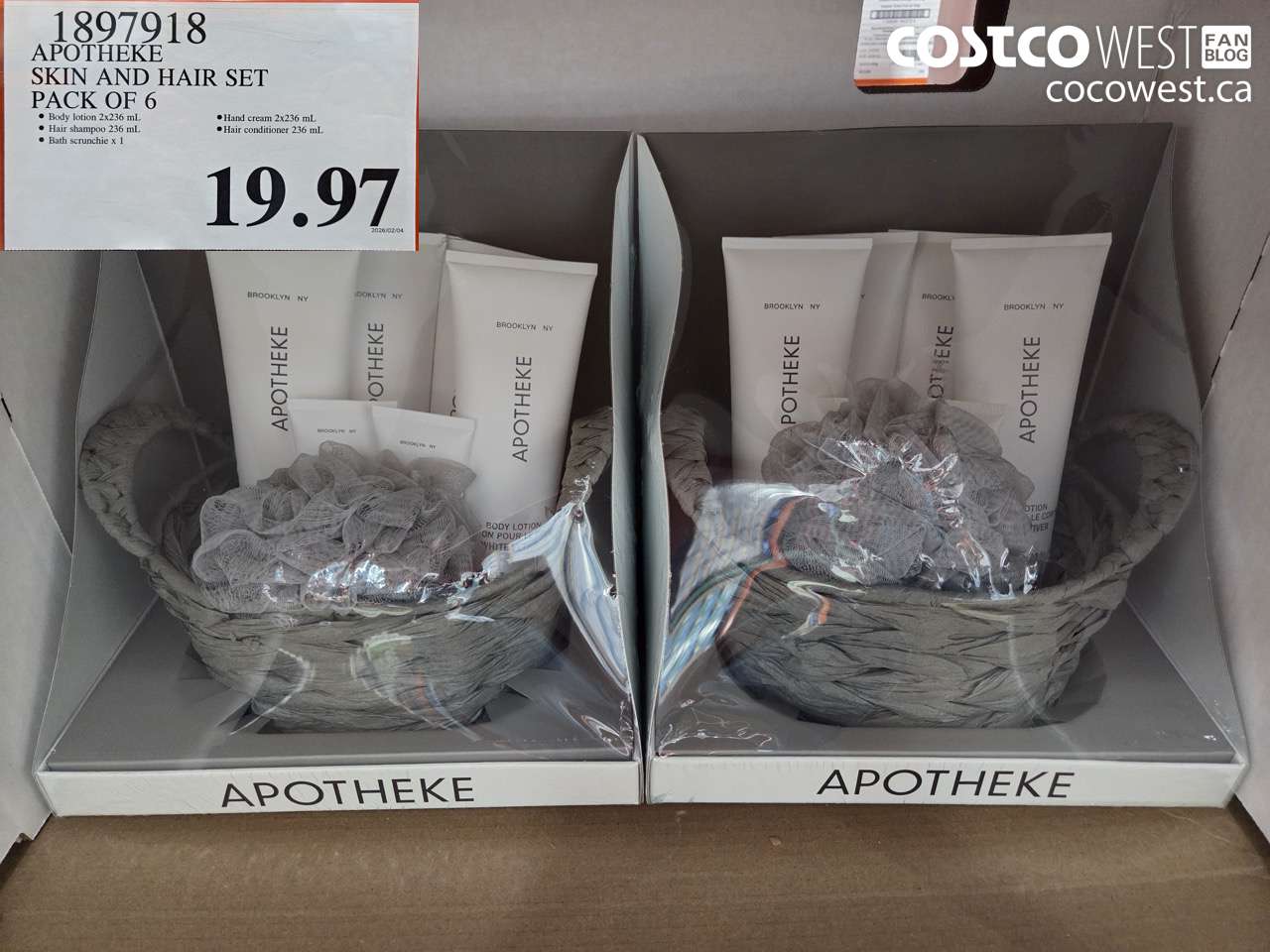 18979118 APOTHEKE SKIN AND HAIR SET PACK OF 6 $19.97