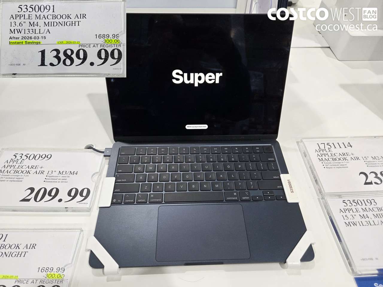 5350091 APPLE MACBOOK AIR 13.6