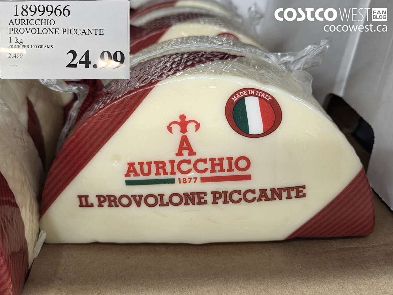 1899966 AURICCHIO PROVOLONE PICCANTE 1 kg $24.99