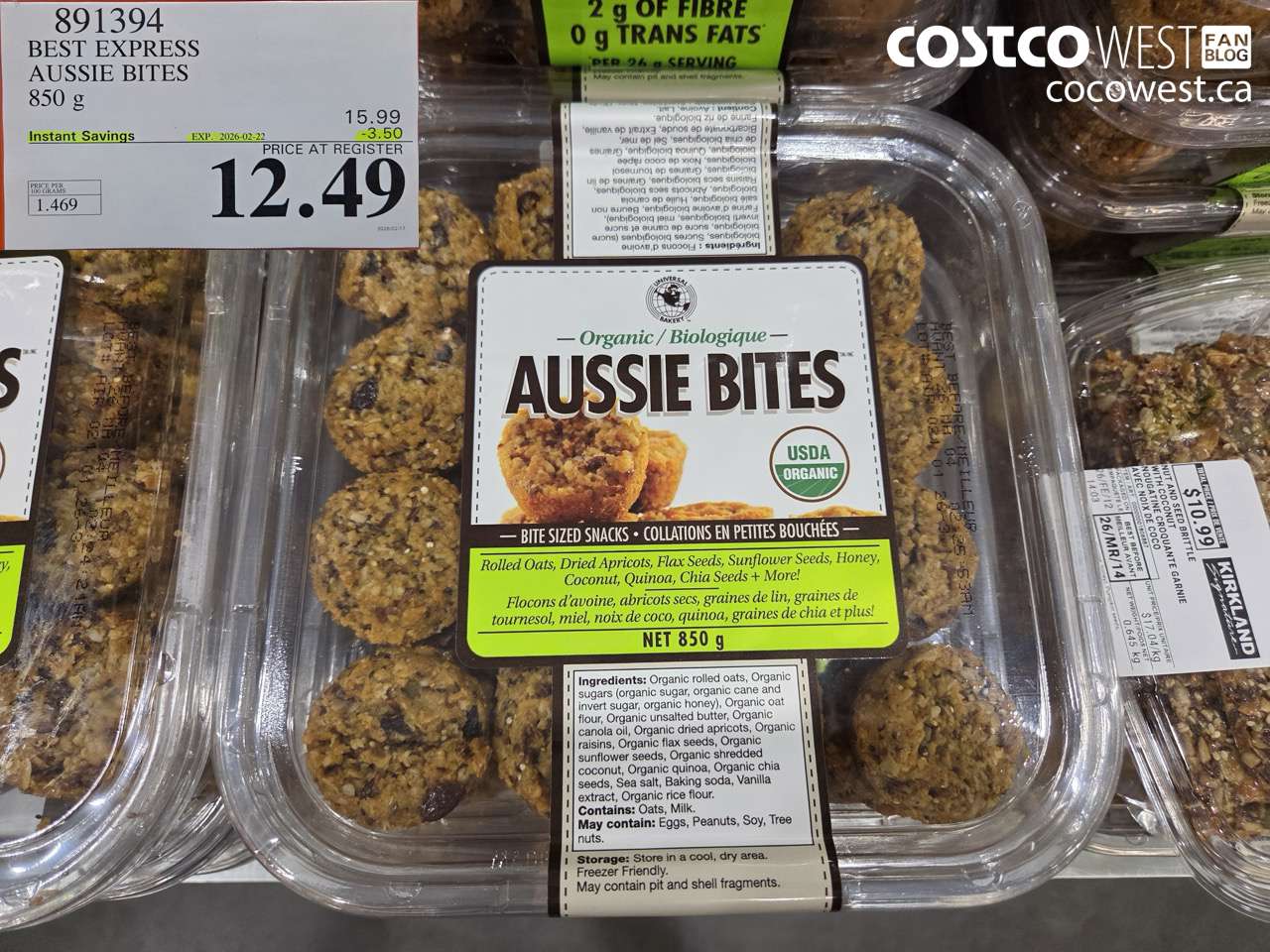 891394 BEST EXPRESS AUSSIE BITES 850 g ($3.50 INSTANT SAVINGS EXPIRES ON 2026-02-22) $12.49